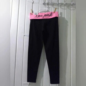 Vs pink vintage bling foldover leggings small